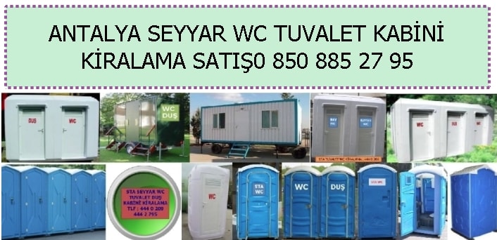 Antalya seyyar wc tuvalet kabini kiralama sat